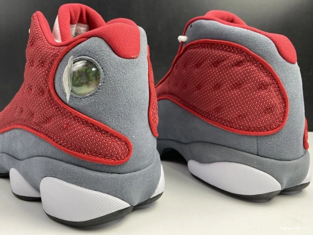 13 Gym 414571-600 Flint Jordan Grey Retro Air Red 0530